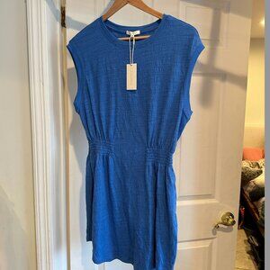 Z Supply Textured Knit Sleeveless Dress | Blue Wave | Size M | NWT